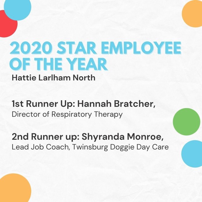 Hattie Larlham Employees Honored During 2020 Year-End Virtual Event